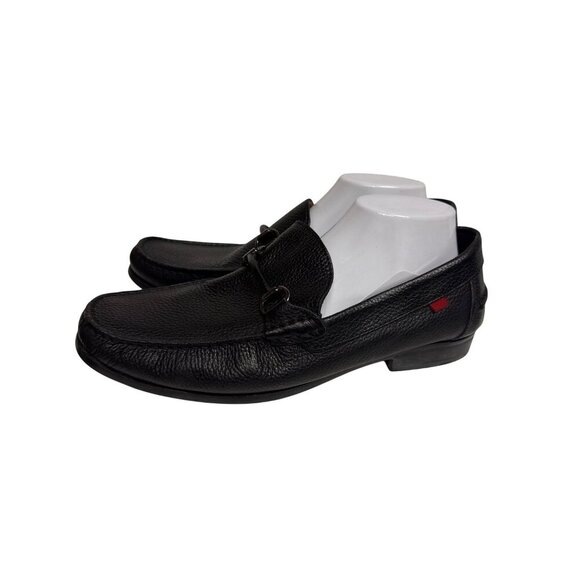Marc Joseph Stafford Ave Men\'s Loafers  Black Pebbled Leather Cushion Size 12 main image 4